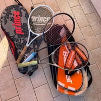 Racchette tennis PRINCE più custodie e borsone