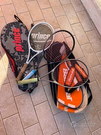 Racchette tennis PRINCE più custodie e borsone
