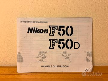 Manuale istruzioni Nikon F50 F50D originale