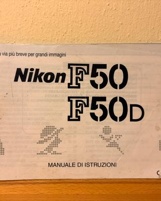 Manuale istruzioni Nikon F50 F50D originale