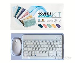 tastiera + mouse wireless ricaricabili