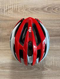 Casco bici bianco rosso Zero RH+