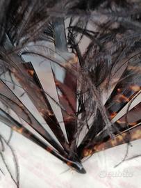 ventaglio struzzo nero primi 900