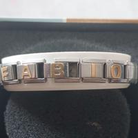 Braccialetto Elastico Acciaio Nome Fabio