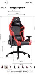 OVERSTEEL - SEDIA DA GAMING full optional