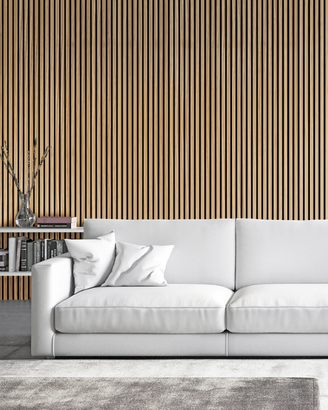 Pannello decorativo dogato fonoassorbente 240x60
