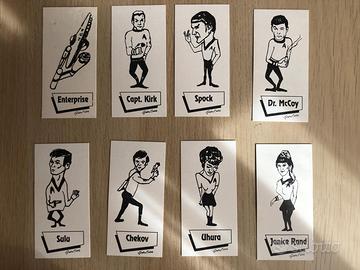 STAR TREK 8 cards Enterprise 1968 Gordon Currie 