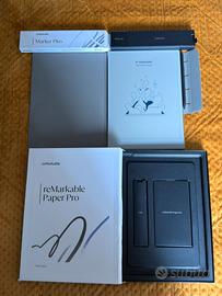 reMarkable Paper Pro + cover + penna e punte