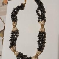 Collana ematite e perle