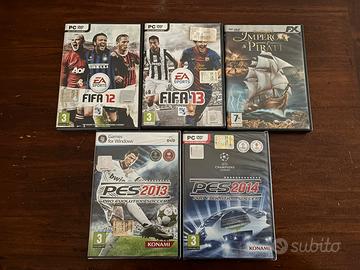 Lotto 6 PC: PES 13/14 + FIFA 12/13 + Port Royale