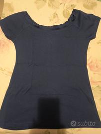 Maglia mezza manica blu