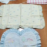 set fodere per cuscino + copertina + tenda 