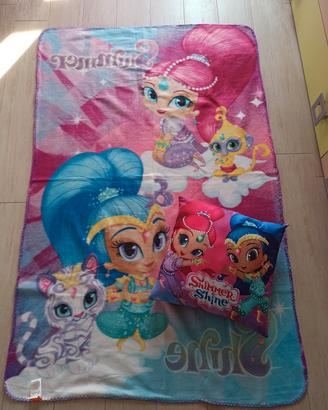 Plaid più cuscino Shimmer & Shine