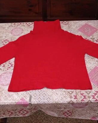 Maglione rosso Nadine Milano a collo alto
