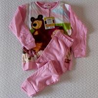 Pigiama Nuovo Masha e Orso 4 Anni 104 cm Cotone