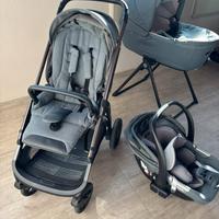 Inglesina aptica,passeggino trio con stand e borsa
