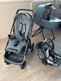 Inglesina aptica,passeggino trio con stand e borsa