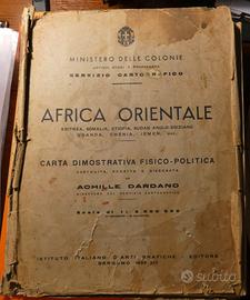 carta geografica africa orientale