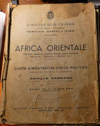 carta geografica africa orientale