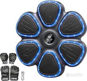 Macchina boxe musica luci Bluetooth con 4 guantoni