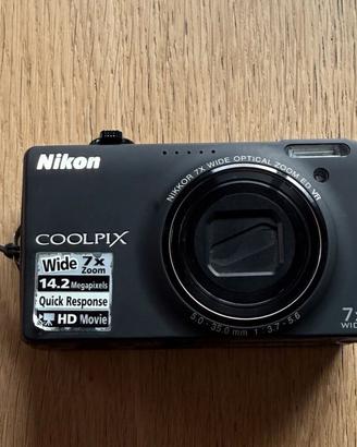Nikon Coolpix S6000 nera compatta 14,2MP Zoom 7X