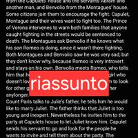 Riassunto Romeo e Giulietta - Juliet and Romeo