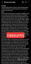 Riassunto Romeo e Giulietta - Juliet and Romeo