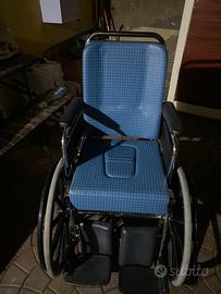 Sedia a rotelle con wc