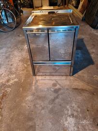 Stufa a legna in acciaio inox