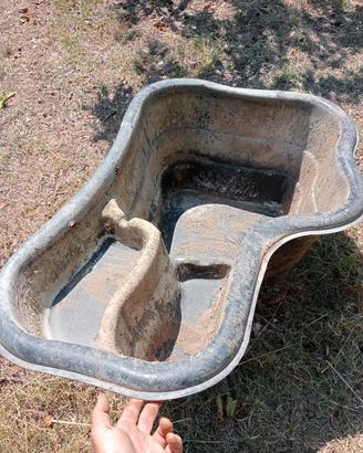 laghetto artificiale oche uccelli pesci ninfea 