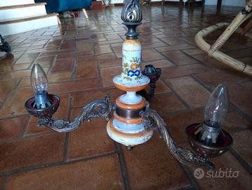 Lampadario a tre luci