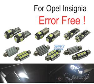 KIT 12 LAMPADE LED INTERNE OPEL INSIGNIA SEDAN BER