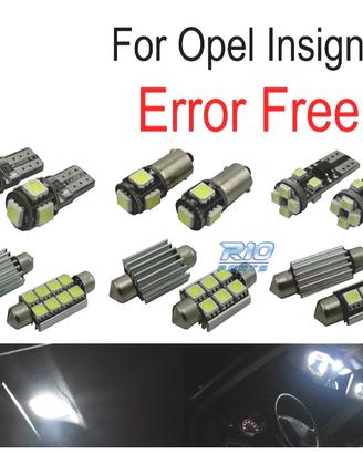 KIT 12 LAMPADE LED INTERNE OPEL INSIGNIA SEDAN BER