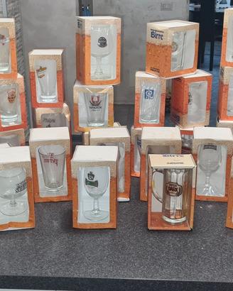 Lotto collezione bicchieri birra 