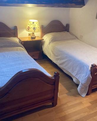 2 lettini in rovere