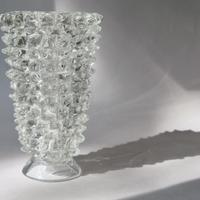 Vaso vetro rostrato toso ferro barovier murano