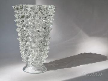 Vaso vetro rostrato toso ferro barovier murano