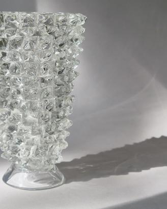 Vaso vetro rostrato toso ferro barovier murano