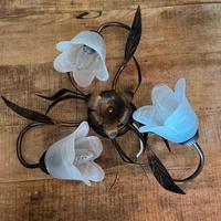 Lampadario da parete floreale