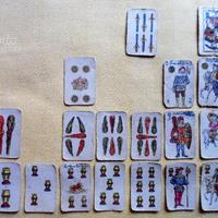 Figurine mini carte da gioco fine anni '40