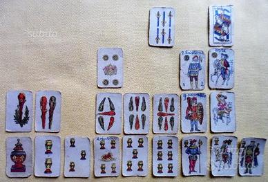 Figurine mini carte da gioco fine anni '40