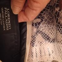 Borsa in vera pelle pitonata 