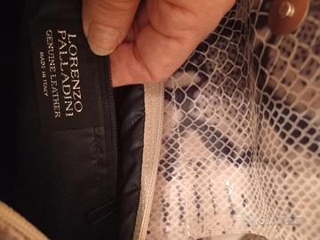 Borsa in vera pelle pitonata 