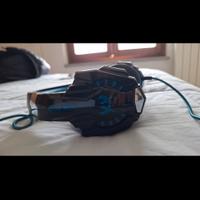 cuffie da gaming blu e nere 