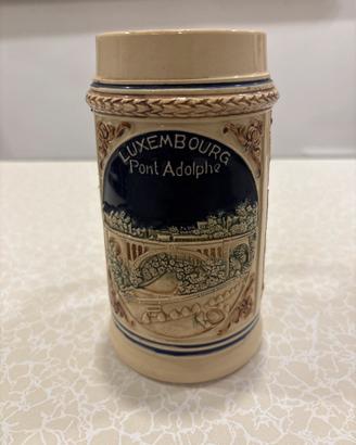 Boccale da birra vintage in ceramica