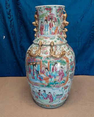 Antico Vaso Porcellana Cinese Guangxu 1870-1900 
