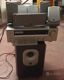 Home Theatre 6.1 casse JBL amplificatore Kenwood