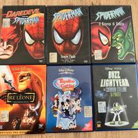 Dvd originali Disney e serie Spiderman