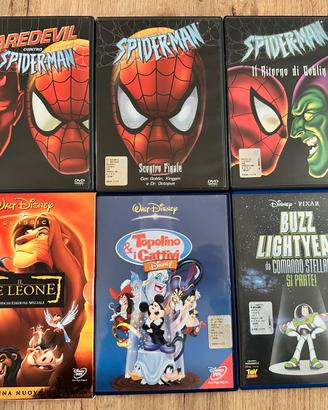 Dvd originali Disney e serie Spiderman