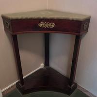 Angoliera impero mobile legno mogano, antico